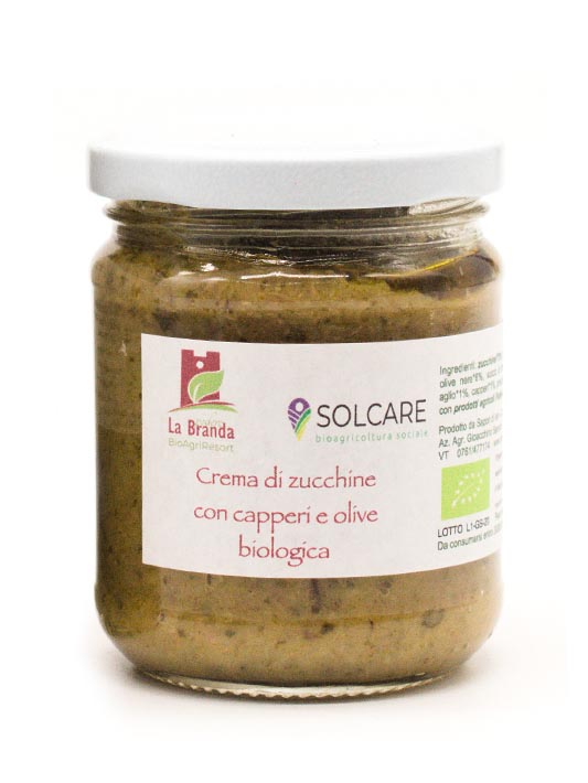 Organic zucchini cream witch capers and olives  | Organic store | Bio Store